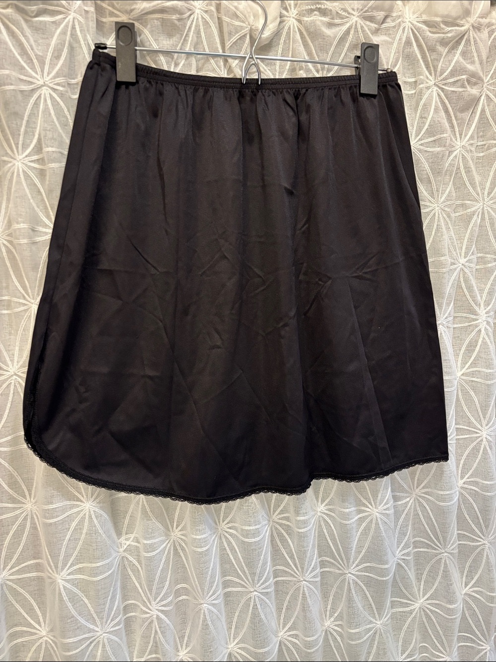 Vanity Fair Black Half Slip Skirt